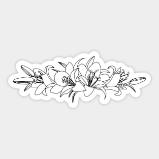 Lily bouquet Sticker